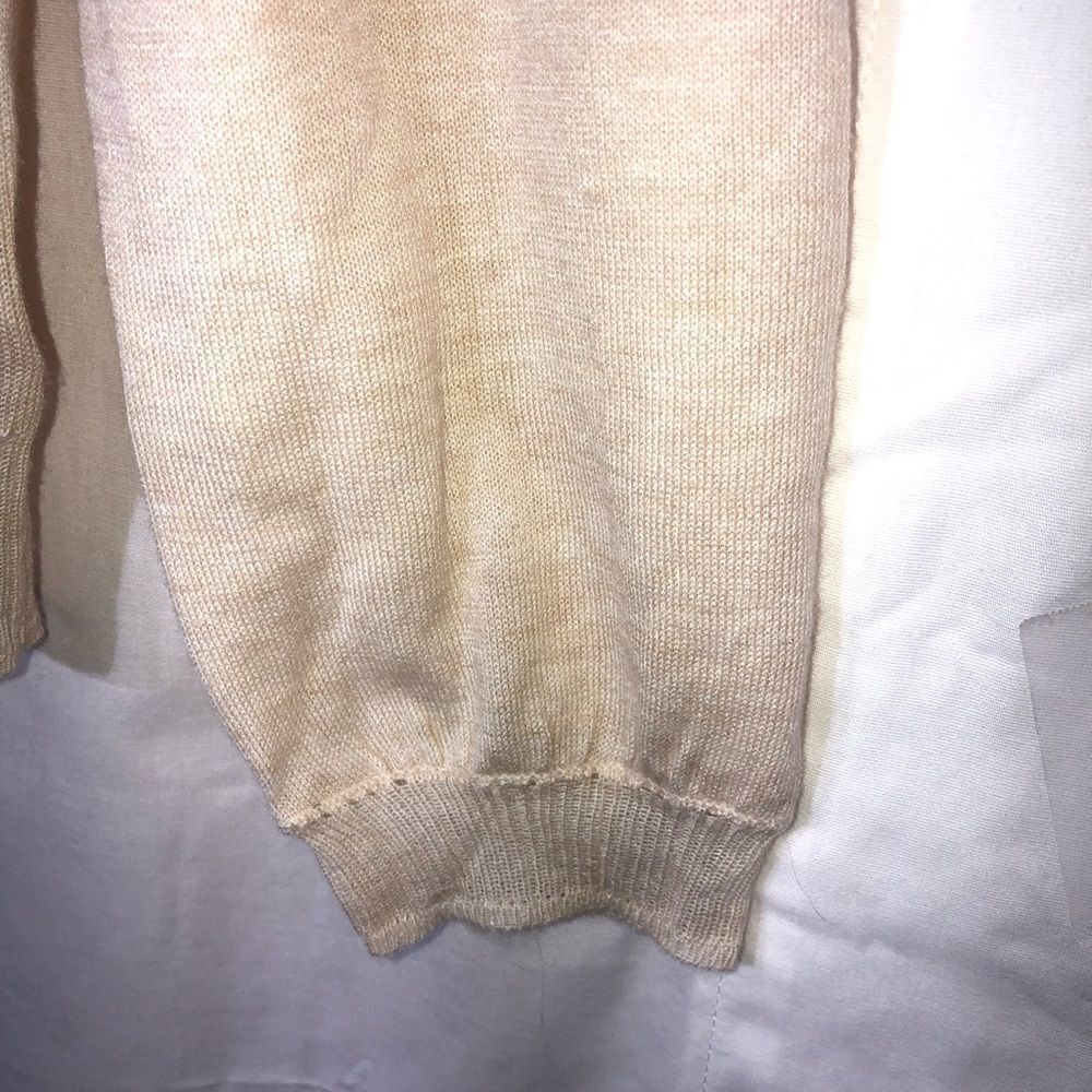 Anthropologie Cream Lace Detail Top - Picture 6 of 7